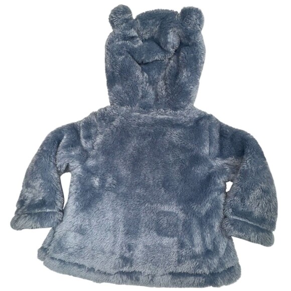 Carters Infant Girl 18 Month 3 Piece Bear Ear Faux Fur Jacket T-Shirt & Leggings - Picture 3 of 5